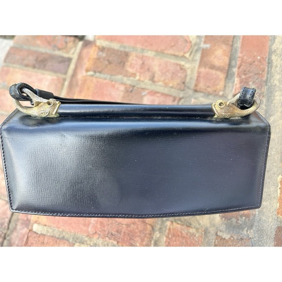 Mystery Vintage leather Bag. See description.‎ Scaasi? - Picture 9 of 16